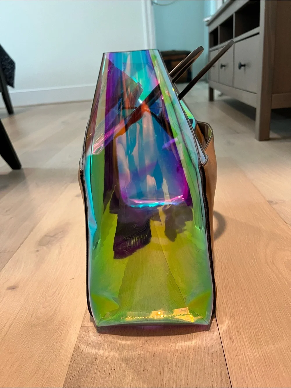 Vince Camuto iridescent clear